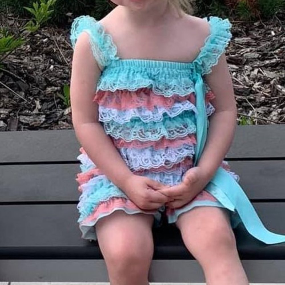 Childs X large All Lace Romper